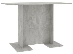 Matbord betonggrå 110x60x75 cm konstruerat trä