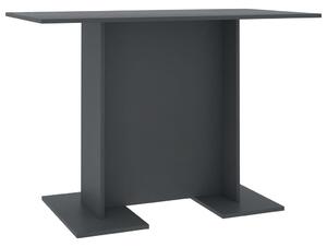 Matbord grå 110x60x75 cm konstruerat trä