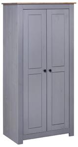 Garderob grå 80x50x171,5 cm massiv furu panama