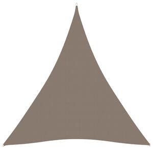 Solsegel oxfordtyg trekantigt 3x3x3 m taupe