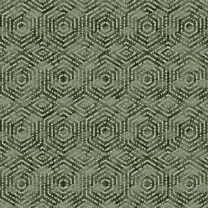 DUTCH WALLCOVERINGS Tapet geometrisk grön