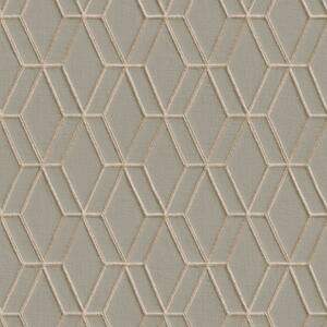 DUTCH WALLCOVERINGS Tapet hexagonal grå