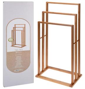 Bathroom Solutions Handdukshängare bambu med 3 stänger