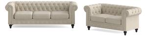 CHESTERFIELD Soffgrupp 3-sits+2-sits Beige -