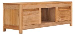 TV-bänk 100x30x35 cm massiv teak - Brun