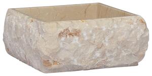 Handfat gräddvit 30x30x13 cm marmor