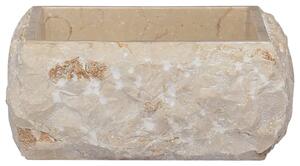 Handfat gräddvit 30x30x13 cm marmor