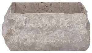 Handfat grå 30x30x13 cm marmor