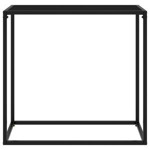 Konsolbord svart 80x35x75 cm härdat glas