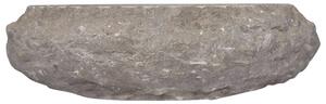 Handfat grå Ø40x12 cm marmor