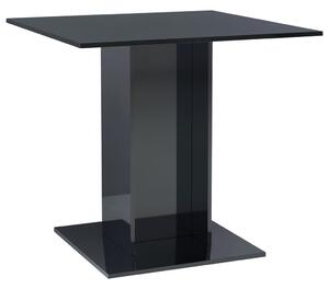Matbord svart högglans 80x80x75 cm spånskiva