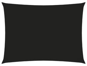 Solsegel oxfordtyg rektangulärt 3x4,5 m svart