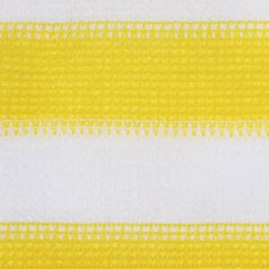 Balkongskärm gul och vit 120x400 cm HDPE