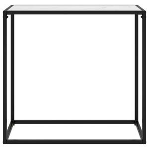 Konsolbord vit 80x35x75 cm härdat glas