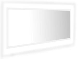 Badrumsspegel med LED vit 100x8,5x37 cm spånskiva