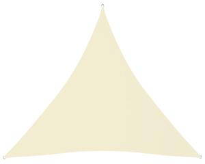 Solsegel Oxfordtyg trekantigt 4,5x4,5x4,5 m gräddvit