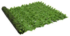 Balkongskärm gröna blad 300x150 cm