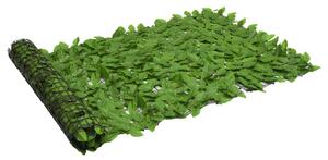 Balkongskärm gröna blad 300x100 cm