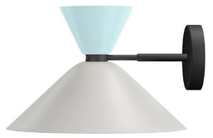 HEM - Alphabeta Wall Light - Soft Blue/Silk Grey - Vägglampor - Luca Nichetto - Grå,Blå