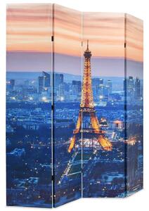 Vikbar rumsavdelare Paris i nattetid 160x170 cm