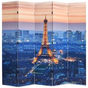 Vikbar rumsavdelare Paris i nattetid 200x170 cm