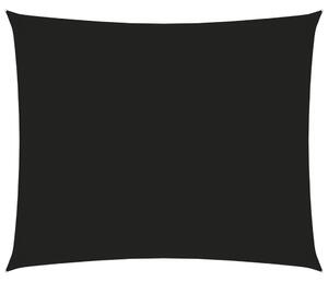 Solsegel oxfordtyg rektangulärt 6x7 m svart