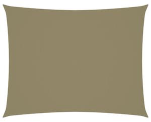Solsegel oxfordtyg rektangulärt 2,5x4 m beige