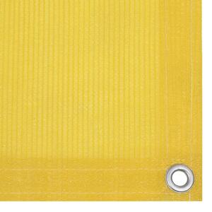 Balkongskärm gul 90x500 cm HDPE