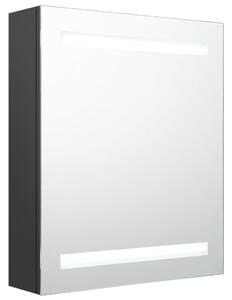 Spegelskåp med LED antracit 50x14x60 cm