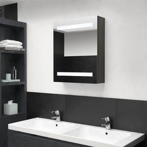 Spegelskåp med LED antracit 50x14x60 cm