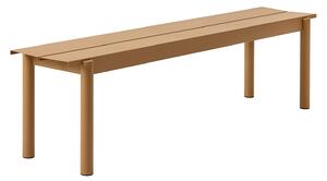 Muuto - Linear Steel Bench 170cm Burnt Orange - Trädgårdsbänkar - Thomas Bentzen - Orange - Metall
