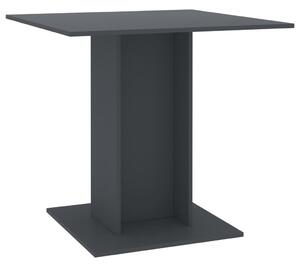 Matbord grå 80x80x75 cm spånskiva