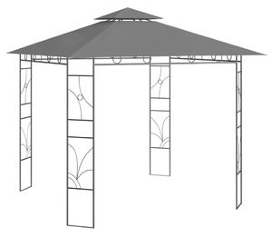 Paviljong 3x3x2,7 m antracit 160 g/m²