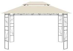 Paviljong 4x3x2,7 m gräddvit 160 g/m²