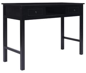 Skrivbord svart 110x45x76 cm trä