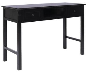 Skrivbord svart 110x45x76 cm trä