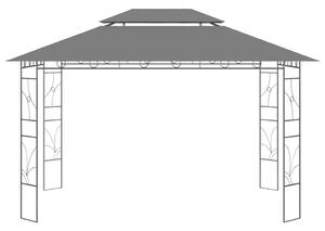 Paviljong 4x3x2,7 m antracit 160 g/m²