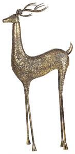 Staty Guld Ren Metall Blank Finish 126 cm Jul Accent Figur Dekorativt objekt Beliani