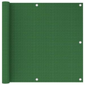 Balkongskärm ljusgrön 90x300 cm HDPE