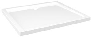 Duschkar rektangulärt ABS vit 80x90 cm