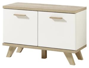 Germania Skoskåp Oslo 76x35x51,5 cm sonoma-ek och vit