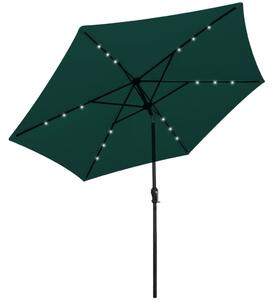 LED Frihängande parasoll 3 m grönt
