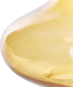 Blomvas Gult Glas Färgat Tonat Transparent Dekorativ glasflaska Hemtillbehör Beliani