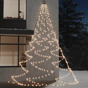 Hängande julgran med metallkrok 720 varmvita LED 5 m inne/ute