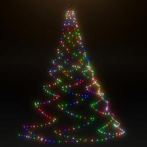 Hängande julgran med metallkrok 260 LED flerfärgad 3 m inne/ute