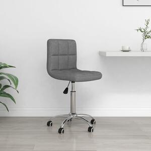Snurrbar kontorsstol ljusgrå tyg