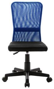 Kontorsstol svart och blå 44x52x100 cm nättyg
