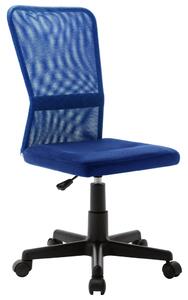 Kontorsstol blå 44x52x100 cm nättyg