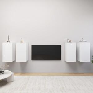 TV-skåp 4 st vit 30,5x30x60 cm spånskiva