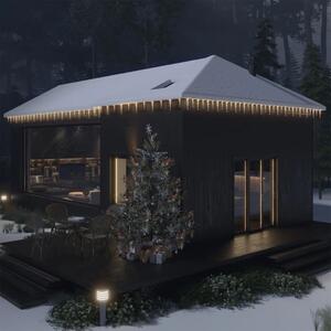Julbelysning istappar 40 st varmvit akryl med fjärrkontroll